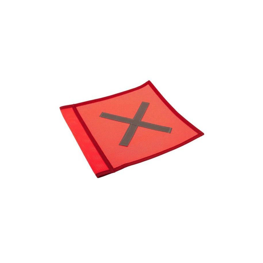 SAFETY FLAG 2.5M Q/REL SPLITSQUARE WITH CARRY BAG