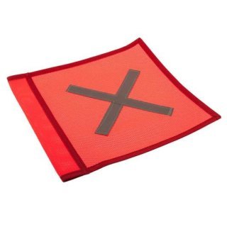 SAFETY FLAG 2.5M Q/REL SPLITSQUARE WITH CARRY BAG