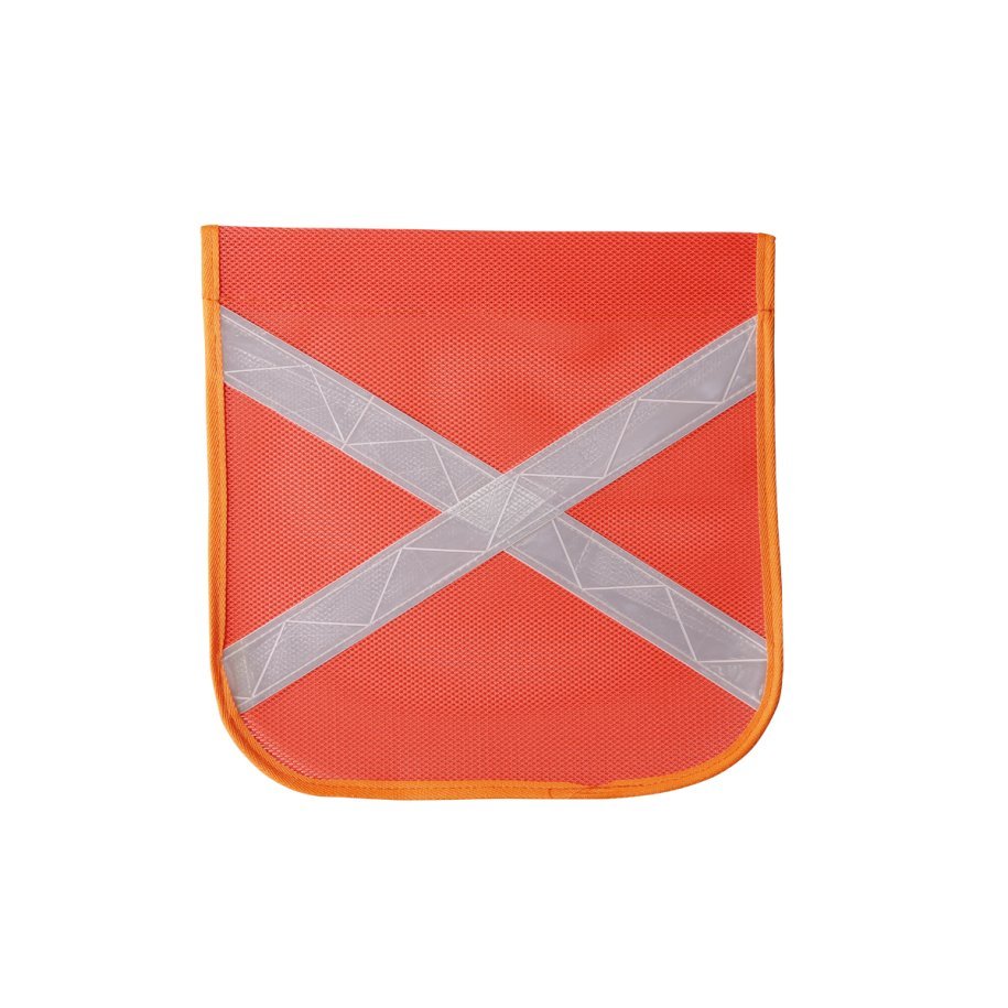 SAFETY FLAG ORANGE FLAG WITHREFLECTIVE X - 300MM X 290MM