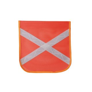 SAFETY FLAG ORANGE FLAG WITHREFLECTIVE X - 300MM X 290MM