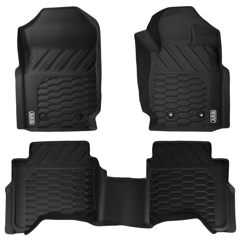 FLOOR MATS FRONT AND REAR SET SUITS RAPTOR RANGER 11-22 DC