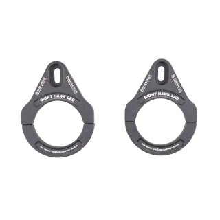 60-63.5MM (2.5\) NHS TUBECLAMP BRACKET PAIR - BLACK"