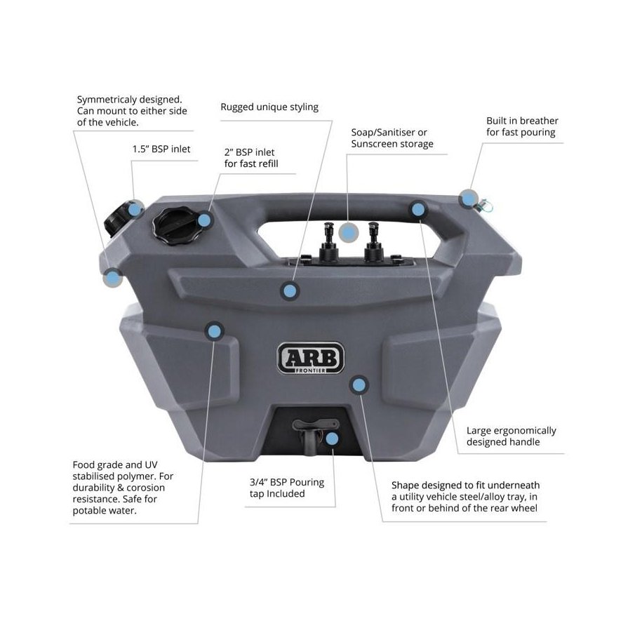 TANK PORTABLE WATER 28L