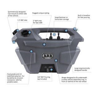 TANK PORTABLE WATER 28L