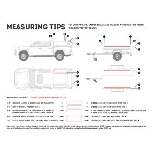 Truck Canopy or Trailer with OEM Track Slimline II Rack Kit / 1425mm(W) X 1156mm(L)