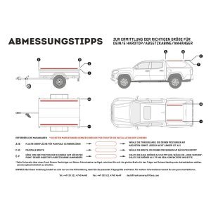 Truck Canopy or Trailer with OEM Track Slimline II Rack Kit / Tall / 1475mm(W) X 752mm(L)