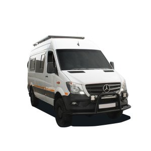 Mercedes-Benz Sprinter 144in/170in / L2/L3 / MWB/LWB Wheelbase w/OEM Tracks (2006-Current) Slimline II Roof Rack Kit / Tall