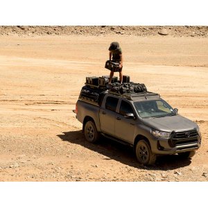 Toyota Hilux (2016-Current) Slimsport Roof Rack Kit Light Bar Ready