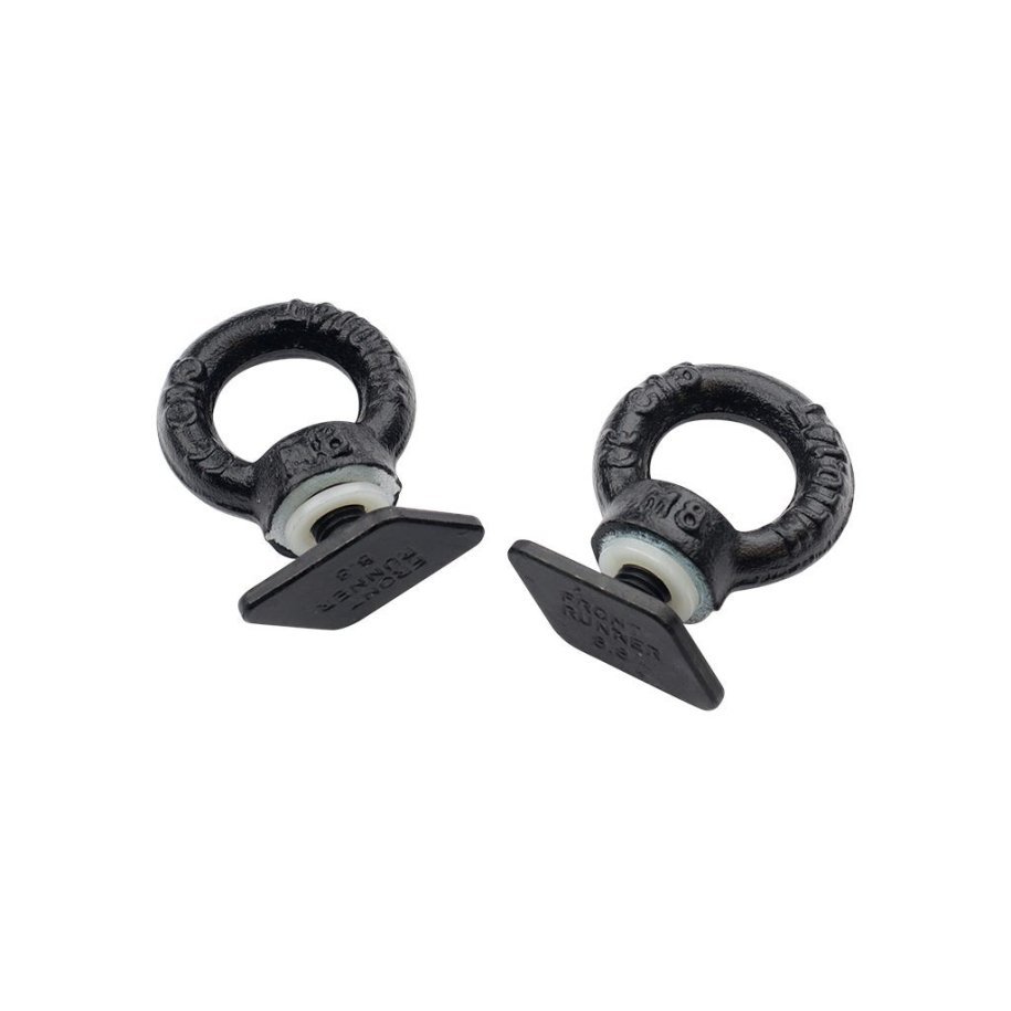 Black Tie Down Rings / Eye Bolts for Tracks