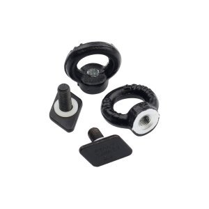 Black Tie Down Rings / Eye Bolts for Tracks