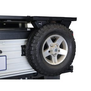 Spare wheel mounted shelf