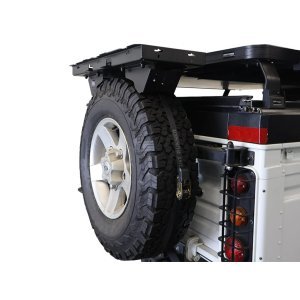 Spare wheel mounted shelf