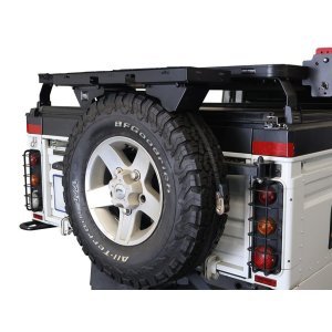 Spare wheel mounted shelf