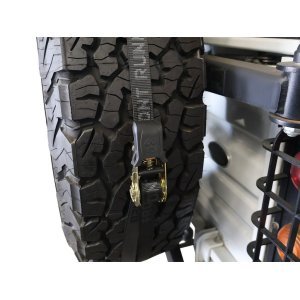 Spare wheel mounted shelf