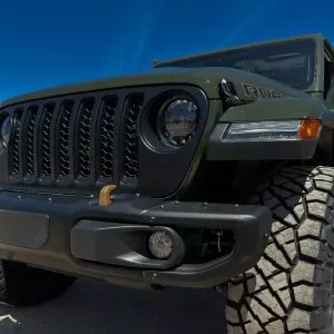 RUBICON JL JT QUATRO FOG MOUNT 3 PIECE BUMPER.