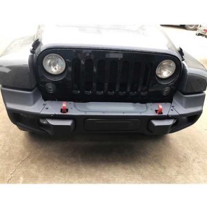 Front full steel bumper with winch plate OFD