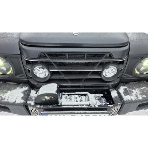 Steel front bumper with winch plate Maer