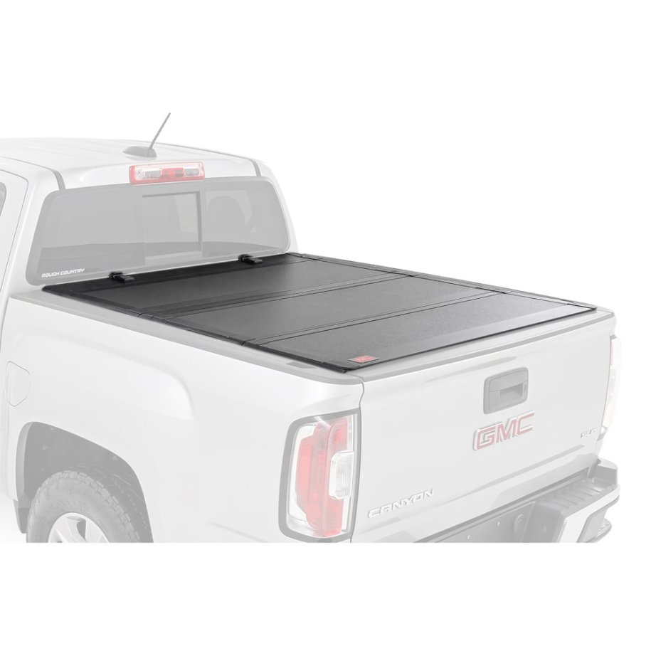 Hard tri-fold flip up bed cover Rough Country 6'