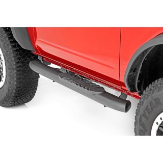 Oval nerf steps black Rough Country