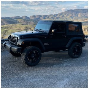 Soft Top Black Denim Rough Country 10-18