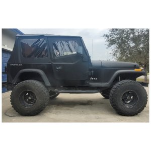 Soft Top Black Denim Rough Country