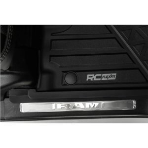 Front and rear floor mats Rough Country Flex-Fit Crew Cab