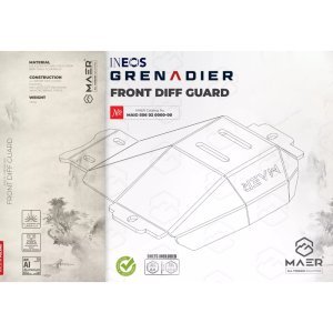 Aluminium Front Differential Skid Plate MAER