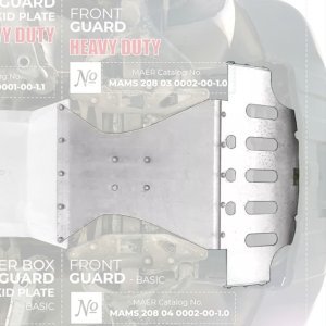 Aluminium Front Skid Plate Heavy Duty MAER