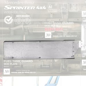Aluminium Fuel Tank Skid Plate Heavy Duty MAER