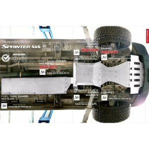 Aluminium Fuel Tank Skid Plate Heavy Duty MAER