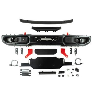 Front bumper with winch plate + rear bumper + skid plate OFD