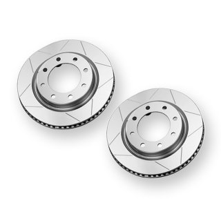 Rear vented & slotted rotors 8x6,5" TeraFlex