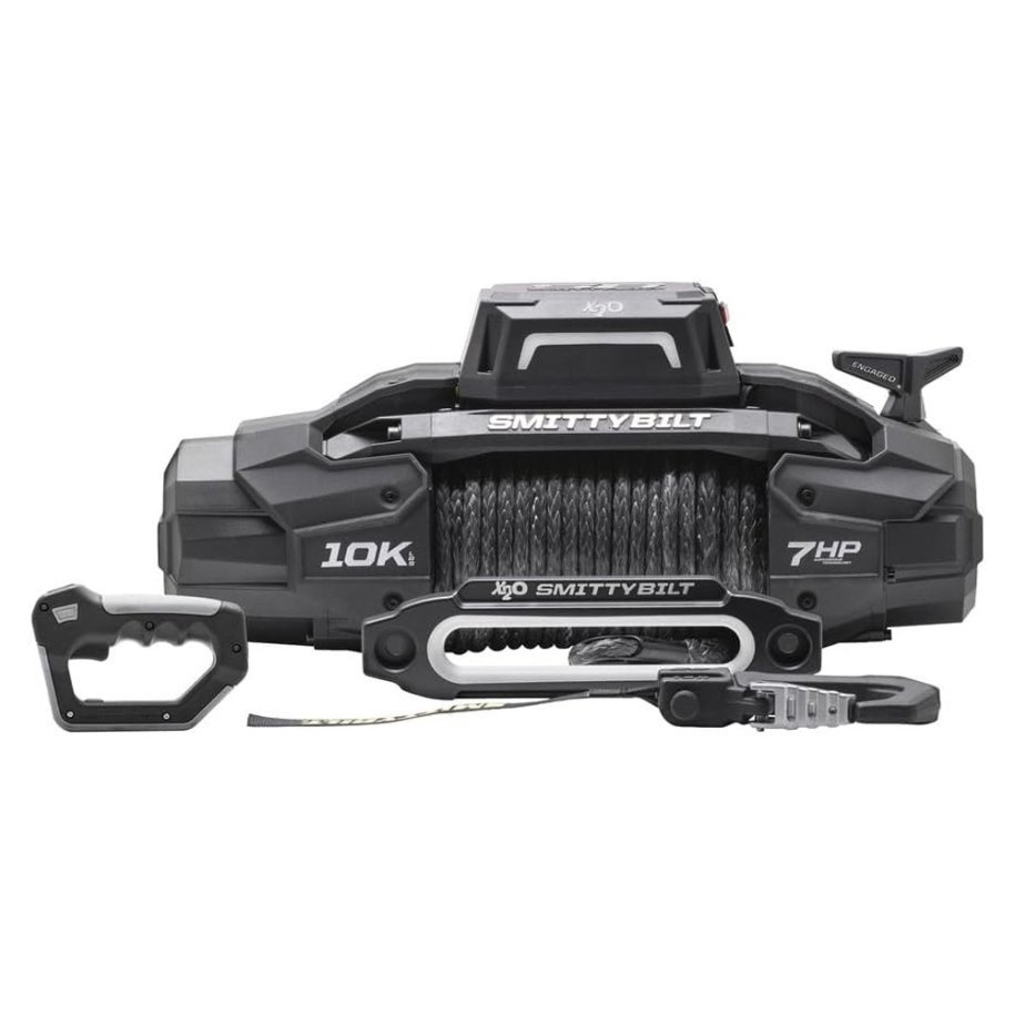 Winch with synthetic rope and wireless remote 10000 lbs Smittybilt X20 GEN3