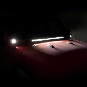 LED lights 2" square amber DRL Rough Country Black Series