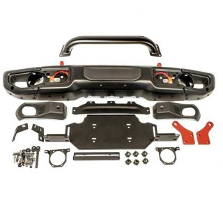 Front aluminium bumper with bull bar and winch plate OFD