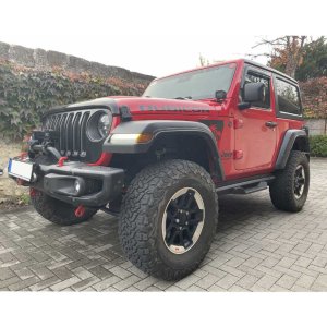 Front aluminium bumper with bull bar and winch plate OFD