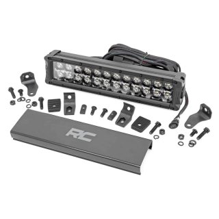 LED light bar 12" dual row white DRL spot/flood Rough Country Black Series