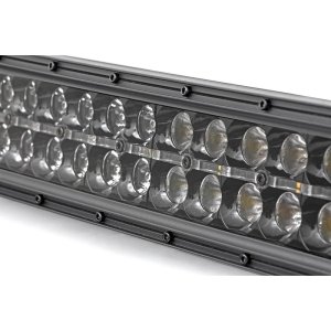 LED light bar 12" dual row white DRL spot/flood Rough Country Black Series