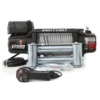 Winch with steel rope and wireless remote 17500 lbs Smittybilt X20 GEN2