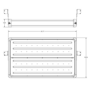 Rear cargo rack black TeraFlex Wasatch