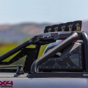 Sport bar 2.0 with power actuated retractable light mount bar Go Rhino
