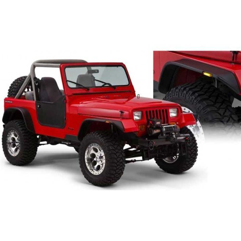Front and rear fender flares RealTruck Bushwacker Flat Style