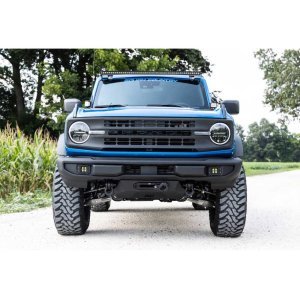 LED lights 2" square amber DRL Rough Country Black Series