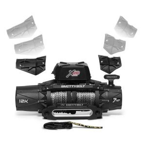Winch with synthetic rope and remote 12000 lbs Smittybilt XRC GEN3