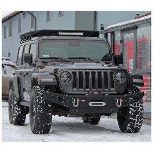 Front steel bumper with winch plate MorE 4x4