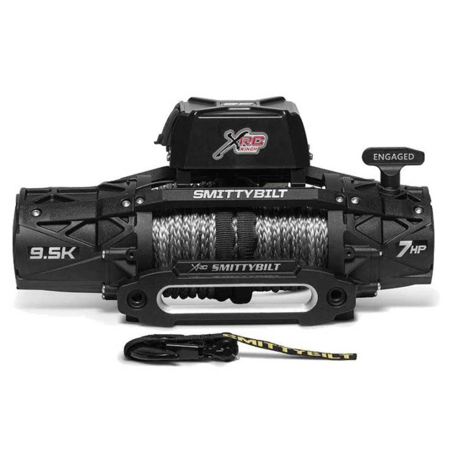 Winch with synthetic rope and remote 9500 lbs Smittybilt XRC GEN3