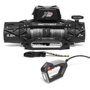 Winch with synthetic rope and remote 9500 lbs Smittybilt XRC GEN3