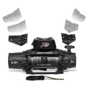 Winch with synthetic rope and remote 9500 lbs Smittybilt XRC GEN3