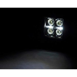 Lower windshield LED 2" kit White DRL Rough Country Black Series