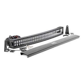 LED light bar 30" dual row curved spot/flood Rough Country Black Series